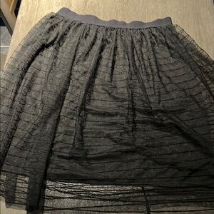 Black Sheer Woman’s Skirt